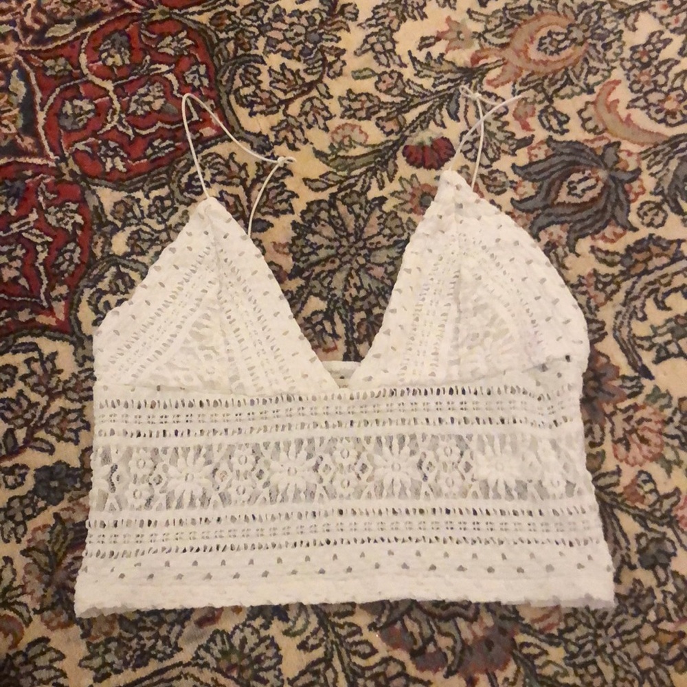Urban outfitters lace crop